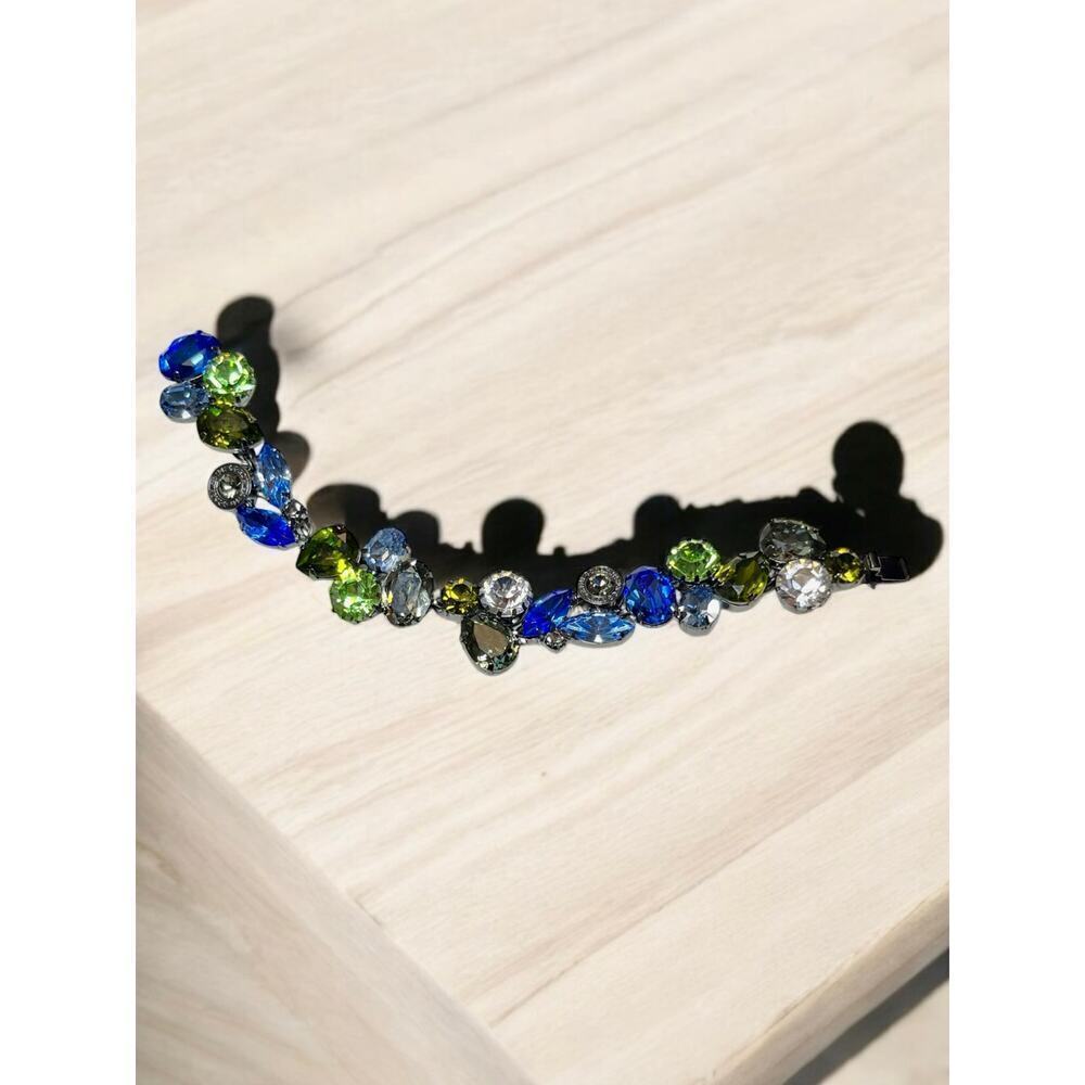 Coach Poppy Limited Edition Swarovski Crystal Bracelet & Matching Ring - Size 7 - Picture 3 of 13